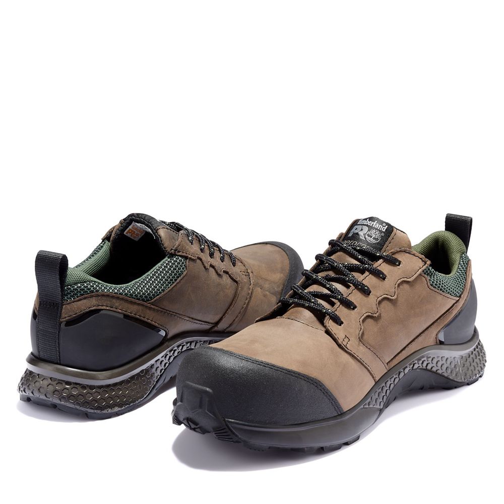 Zapatos De Seguridad Timberland Mujer Pro® Reaxion Comp Toe Marrones/Negras - Chile ZOU-234791